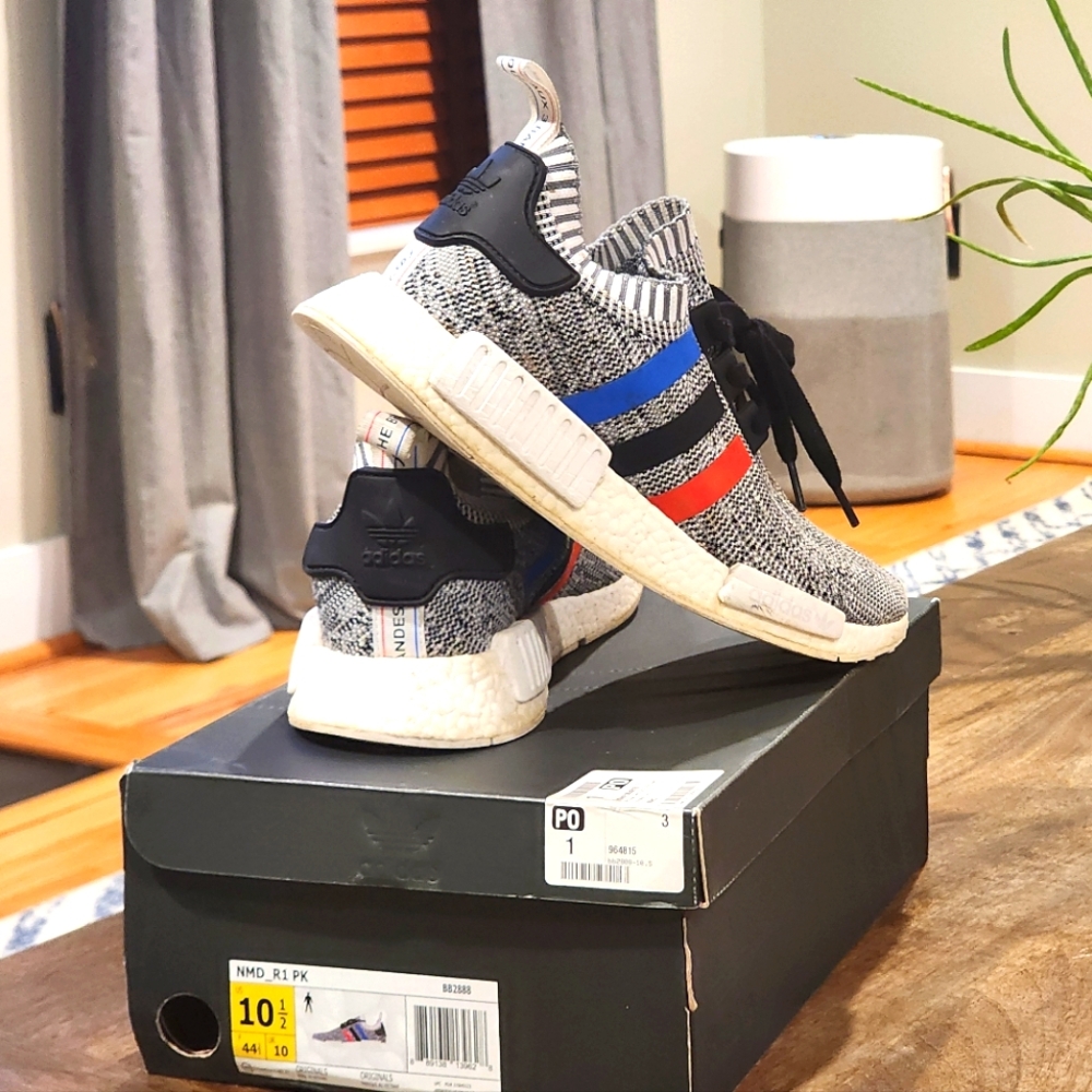 Adidas Men's NMD_R1 PK "Tri-Color" Sneakers
